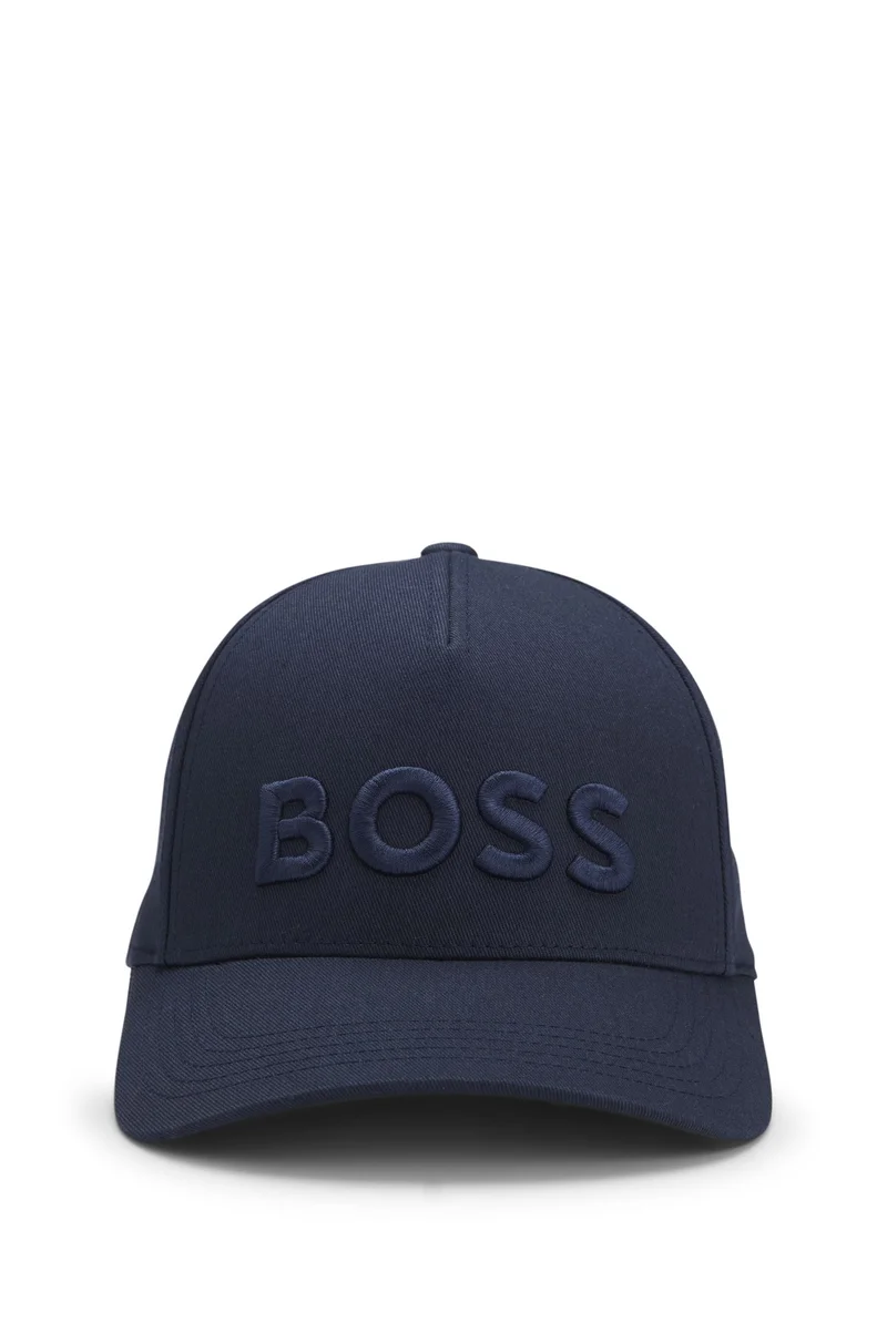 BOSS Cotton-twill cap with embroidered logo